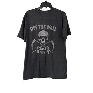 Vans Men Charcoal Grey T-shirt Size Medium